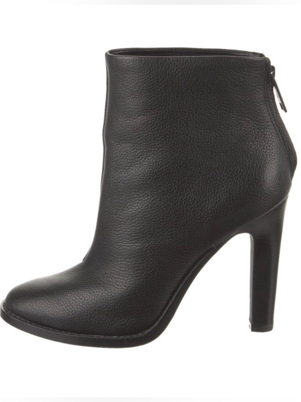 GREAT CONDITION Joie Black Leather High-Heel Ankle Booties (size 37.5 / US 7.5)